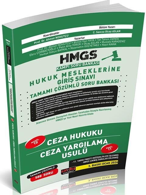 Savaş Yayınları HMGS Kampı Ceza Hukuku Ceza Yargılama Usulü Soru Bankası