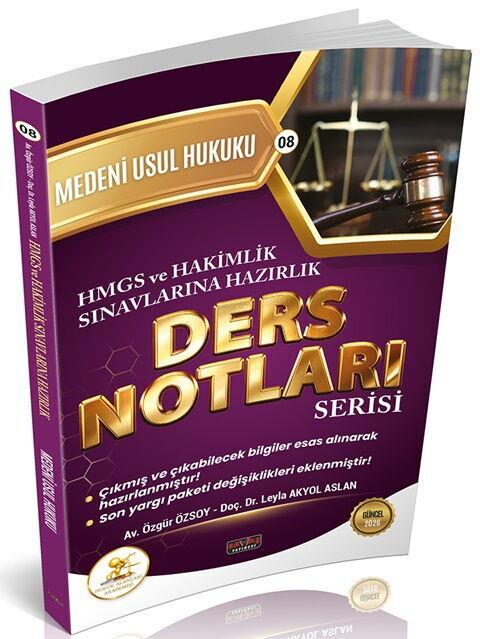Savaş Yayınları HUKAL HMGS HAKİMLİK Medeni Usul Hukuku Ders Notları