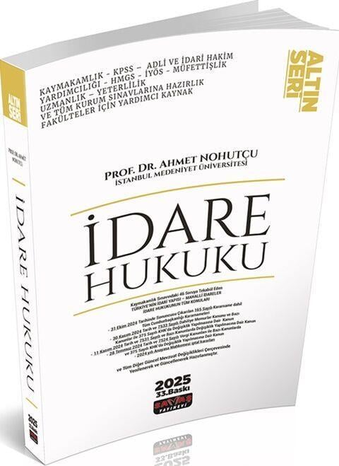 Savaş Yayınları İdare Hukuku Konu Anlatımı