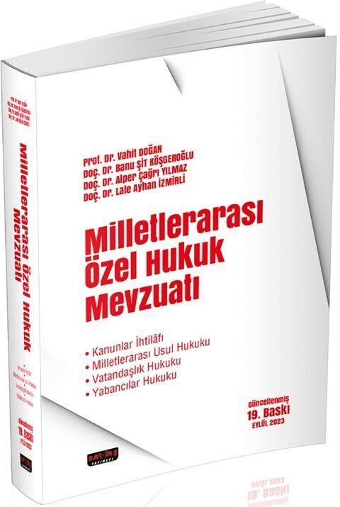 Savaş Yayınları Milletlerarası Özel Hukuk Mevzuatı 19. Baskı