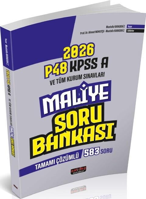 Savaş Yayınları P48 KPSS A Grubu Maliye Soru Bankası Tamamı Çözümlü