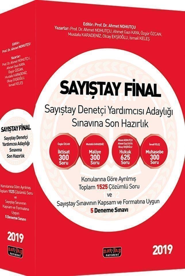 Savaş Yayınları Sayıştay Final Sayıştay Denetçi Yardımcısı Adaylığı Sınavına Son Hazırlık
