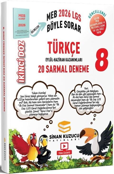 Sinan Kuzucu 2026 8. Sınıf Türkçe İkinci Doz Sarmal Branş Denemeleri