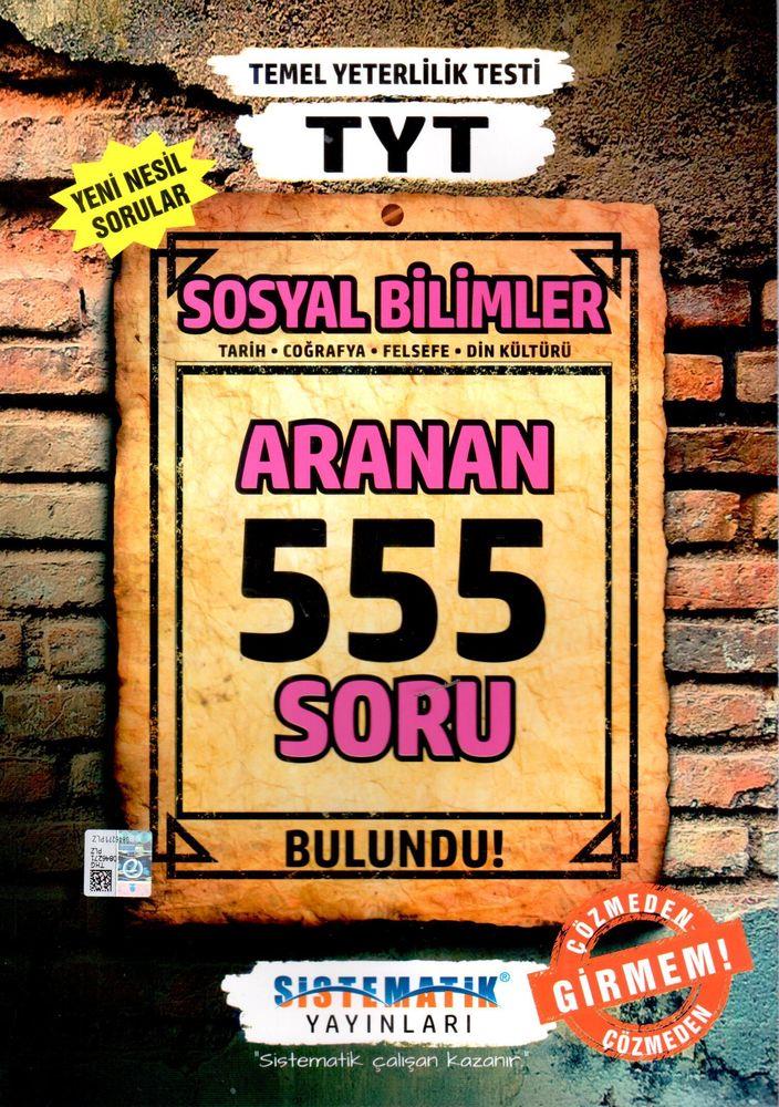 Sistematik Yayınları TYT Sosyal Bilimler 555 Aranan Soru