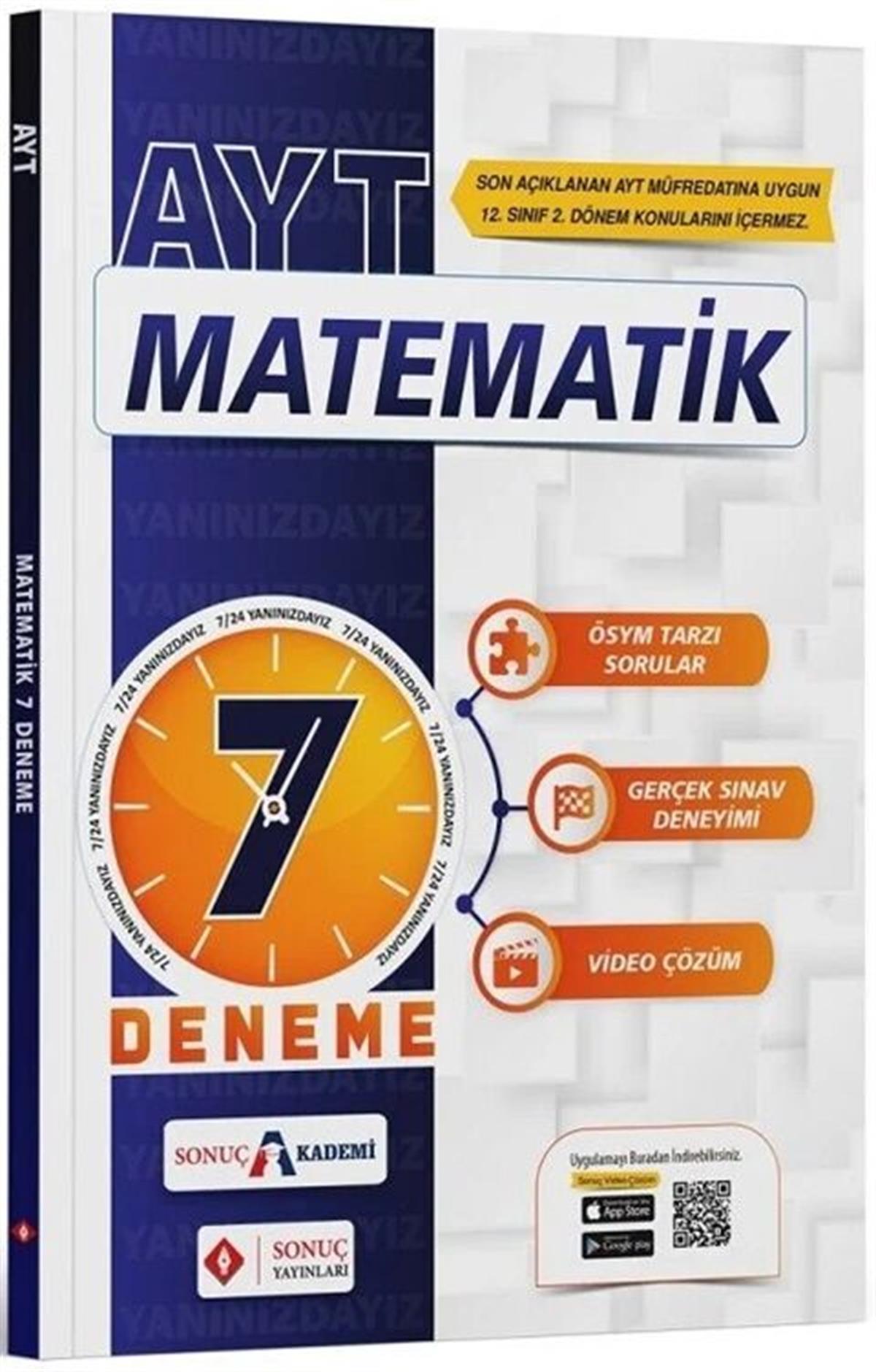 Sonuç Yayınları AYT Matematik 7 Deneme