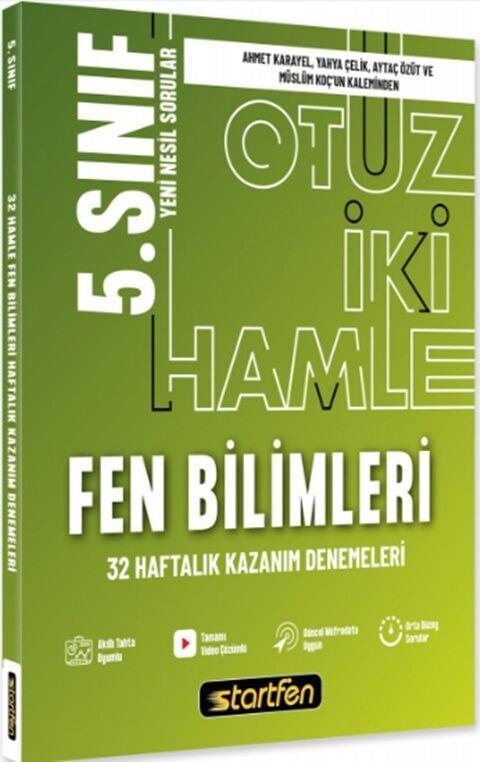 Startfen Yayınları 5. Sınıf Fen Bilimleri 32 Haftalık Kazanım Denemeleri