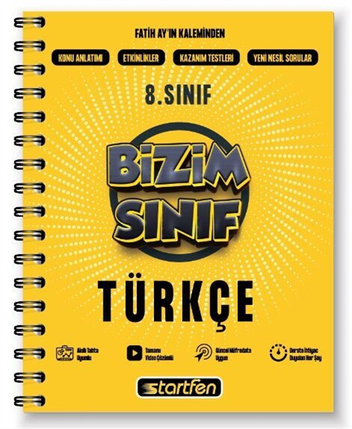 Startfen Yayınları 8. Sınıf Türkçe Bizim Sınıf Defter