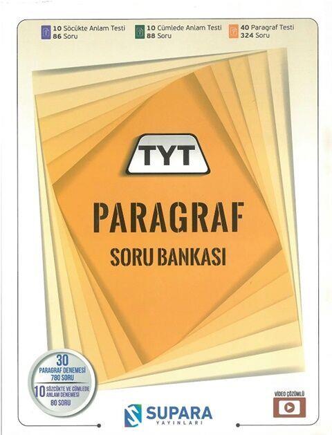 Supara Yayınları TYT Paragraf Soru Bankası