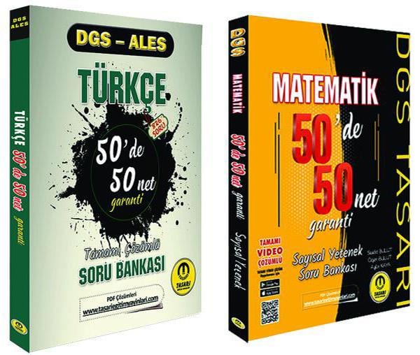 Tasarı Eğitim Yayınları 2026 DGS 50 de 50 Sayısal Sözel Kazandıran Set
