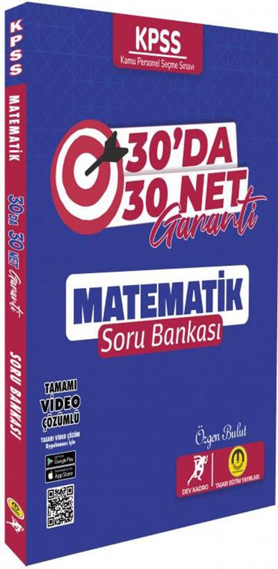 Tasarı Eğitim Yayınları KPSS 30 da 30 Net Garanti Matematik Soru Bankası