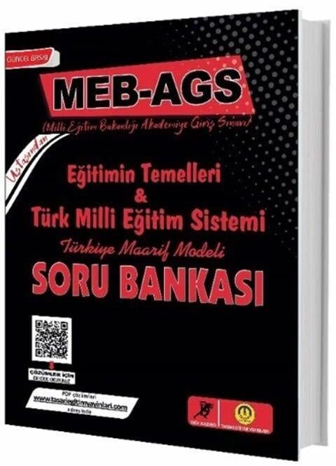 Tasarı Yayınları MEB AGS Eğitimin Temelleri ve Türk Milli Eğitim Sistemi Soru Bankası