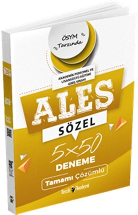 Tercih Akademi ALES Sözel 5 x 50 Tamamı Çözümlü Deneme Sınavı