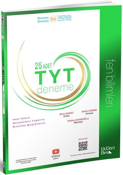 ÜçDörtBeş TYT Fen Bilimleri 25 li Deneme