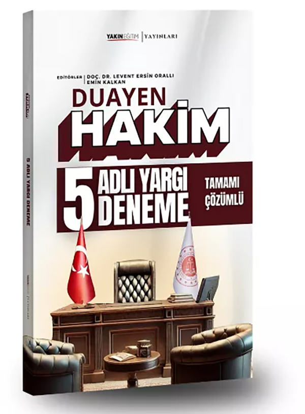 Yakın Eğitim Duayen Hakim Adli Yargı Tamamı Çözümlü 5 Deneme