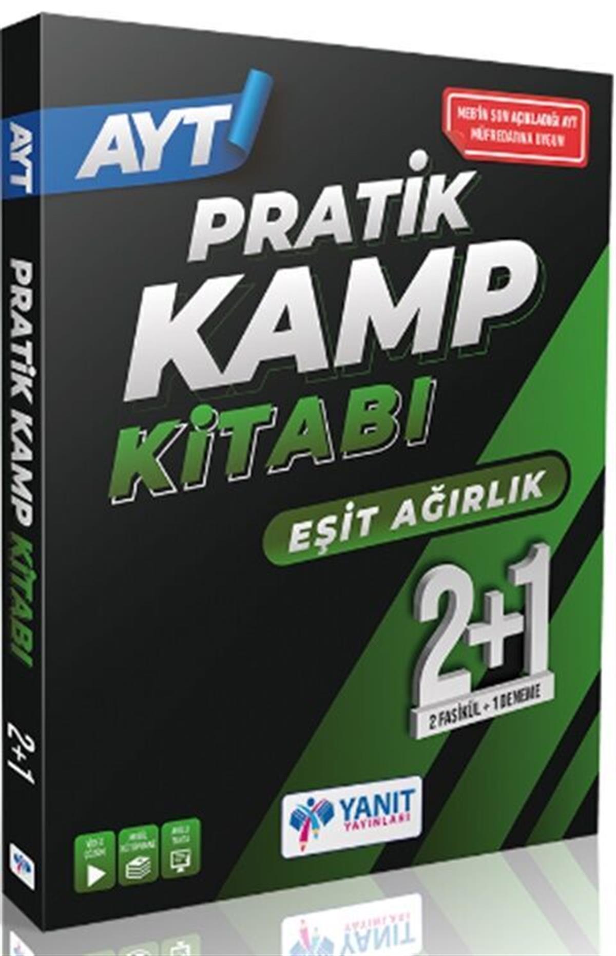 Yanıt Yayınları AYT Eşit Ağırlık 2+1 Pratik Kamp Kitabı