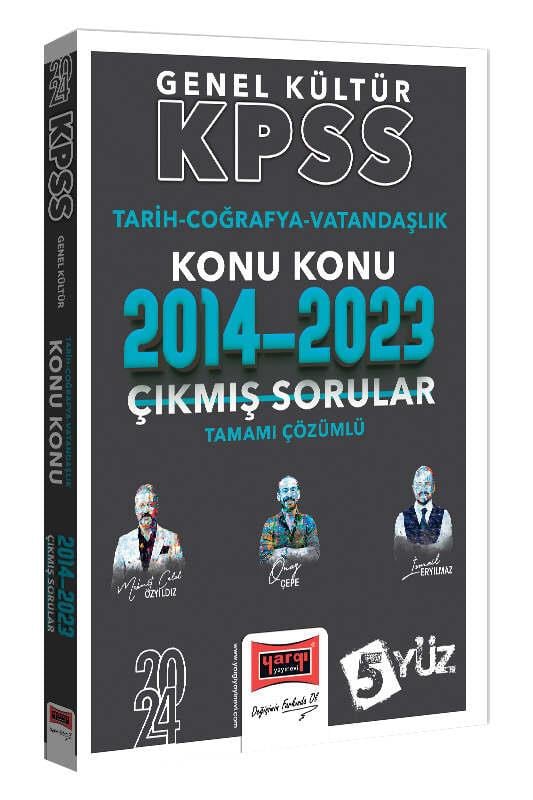 Yargı 2024 KPSS Genel Kültür Tarih-Coğrafya-Vatandaşlık Konu Konu Tamamı Çözümlü Çıkmış Sorular 2014-2023