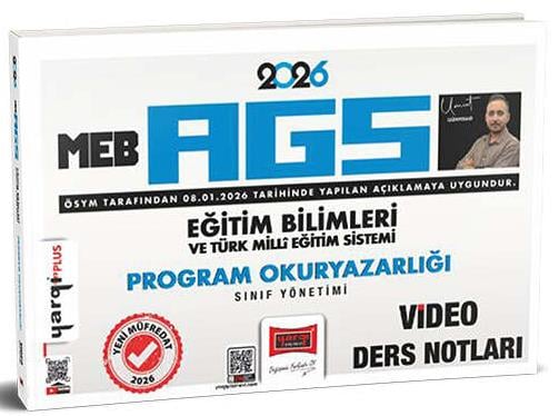 Yargı 2026 MEB AGS Eğitim Bilimleri ve Türk Milli Eğitim Sistemi Program Okuryazarlığı Sınıf Yönetimi Video Ders Notları