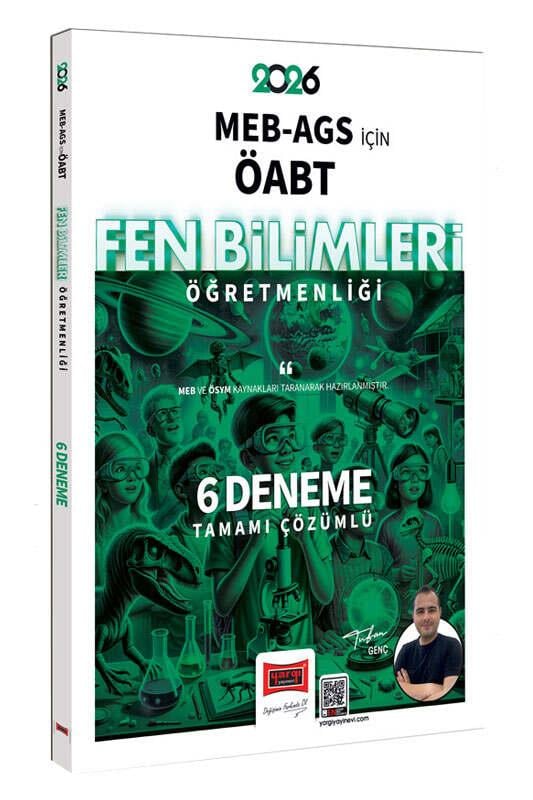 Yargı 2026 MEB AGS ÖABT Fen Bilimleri Öğretmenliği 2020-2025 Tamamı Çözümlü 6 Deneme