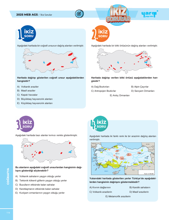 Yargı MEB AGS Tüm Dersler Tamamı Çözümlü Çıkmış ve İkiz Sorular