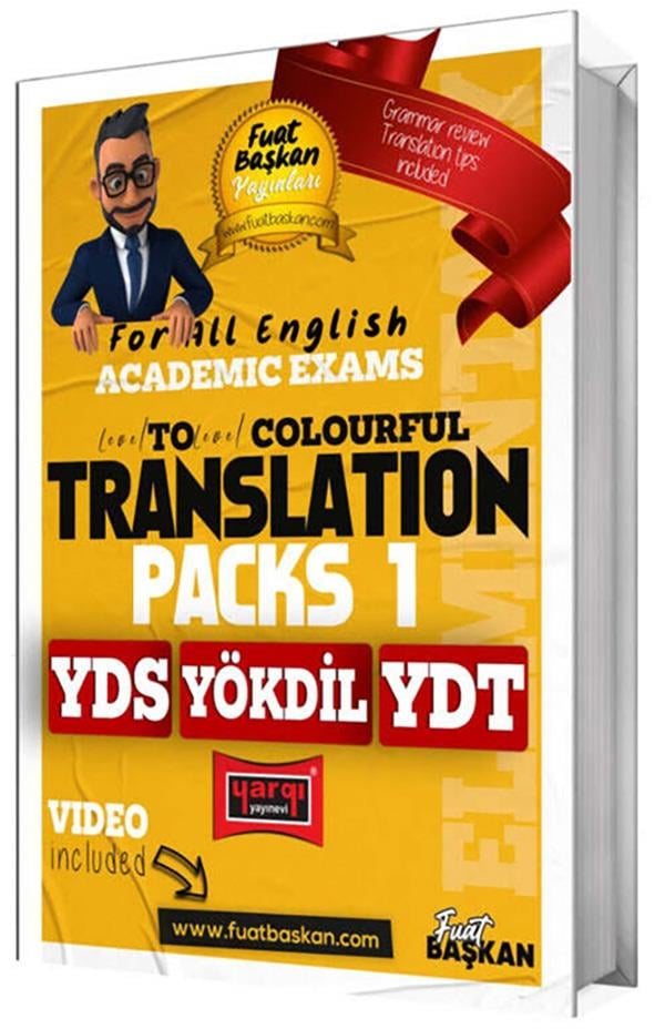 Yargı Tüm İngilizce Akademik Sınavlar İçin Çeviri Fasikülleri Gramer Özeti Çeviri İpuçları Translation Packs 1 Elemantary