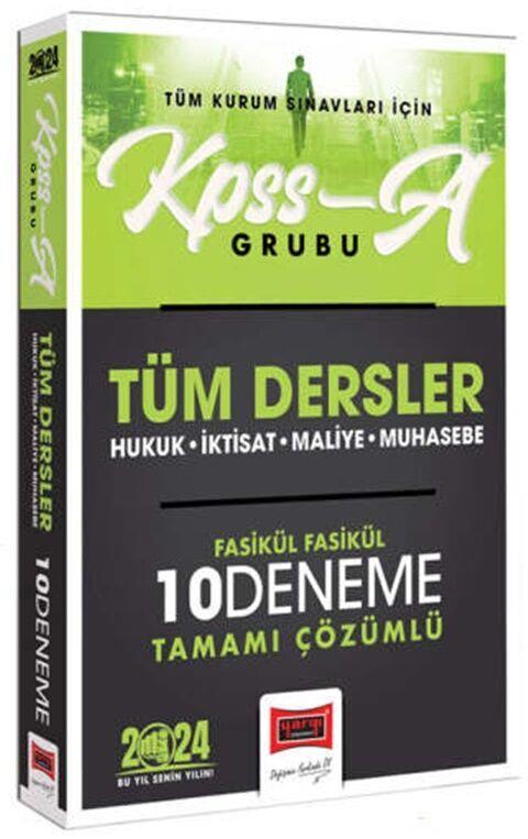 Yargı Yayınları 2024 KPSS A Grubu Tüm Dersler Tamamı Çözümlü Fasikül Fasikül 10 Deneme