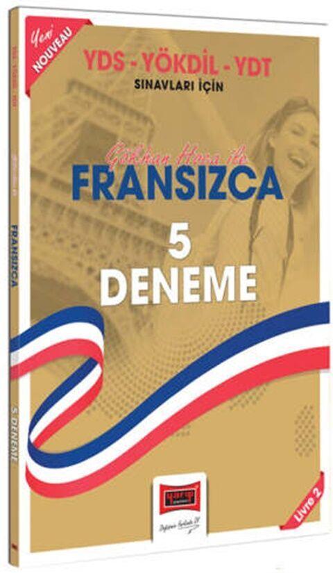 Yargı Yayınları 2024 YDS YÖKDİL YDT Sınavları İçin Gökhan Hoca İle Fransızca 5 Deneme