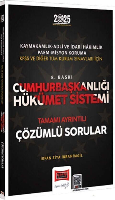 Yargı Yayınları 2025 Cumhurbaşkanlığı Hükümet Sistemi Çözümlü Sorular