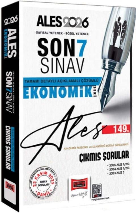 Yargı Yayınları 2026 ALES Sayısal Sözel Yetenek Son 7 Sınav Çıkmış Sorular