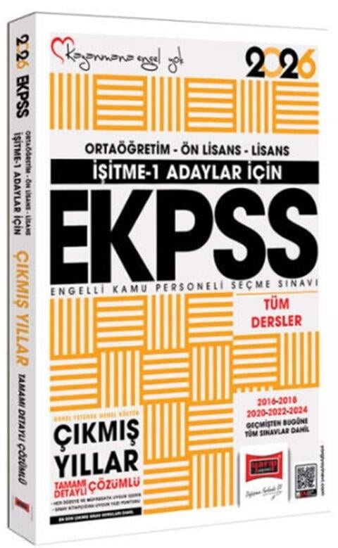Yargı Yayınları 2026 İşitme 1 Adaylar İçin EKPSS GKGY Tüm Dersler 2016-2024 Çıkmış Sorular Kitabı
