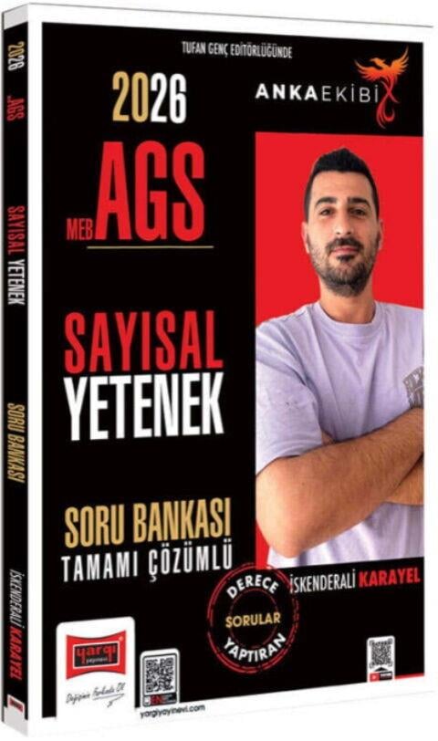 Yargı Yayınları 2026 MEB AGS Anka Ekibi Sayısal Yetenek Tamamı Çözümlü Soru Bankası