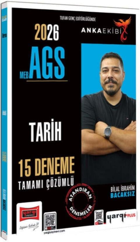 Yargı Yayınları 2026 MEB AGS Anka Ekibi Tarih Tamamı Çözümlü 15 Deneme