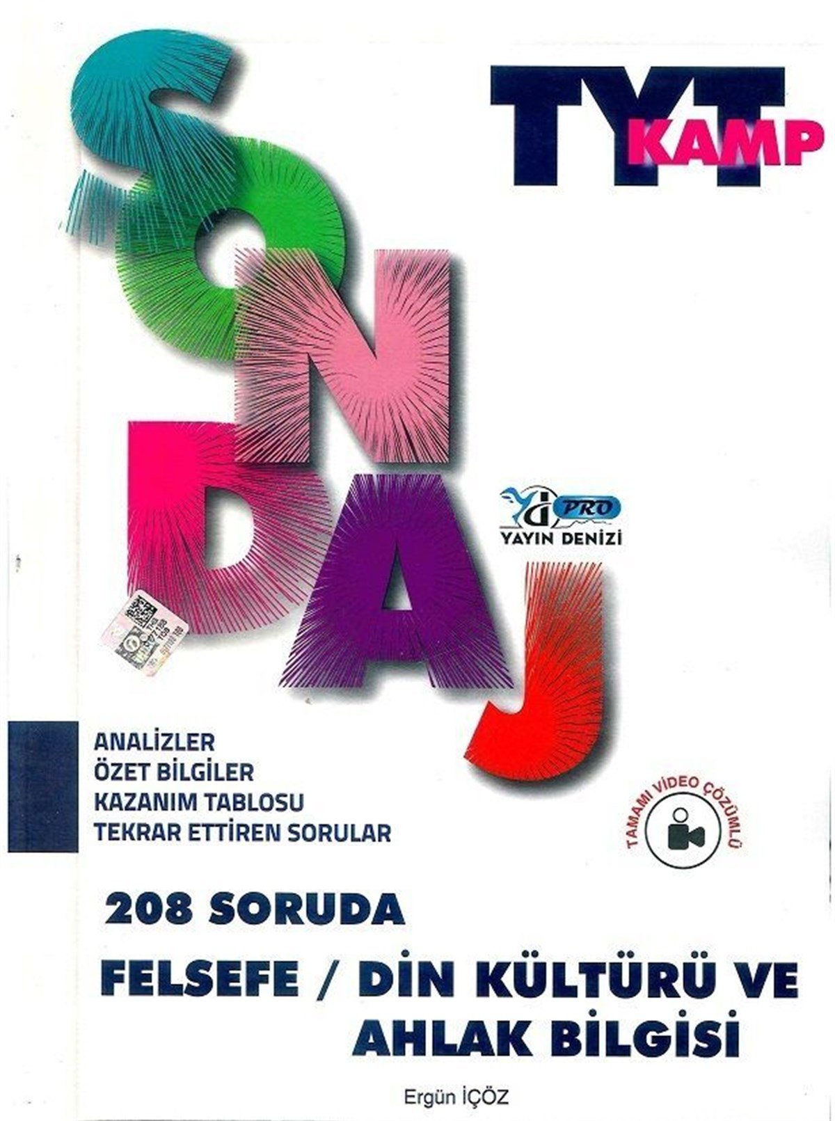 Yayın Denizi TYT Felsefe Din Kültürü ve Ahlak Bilgisi Pro 208 Soruda Sondaj Kamp