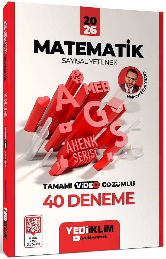 Yediiklim 2026 MEB AGS Ahenk Serisi Matematik Sayısal 40 Deneme ve KPSS Atölye Serisi Matematik 30 Deneme Seti