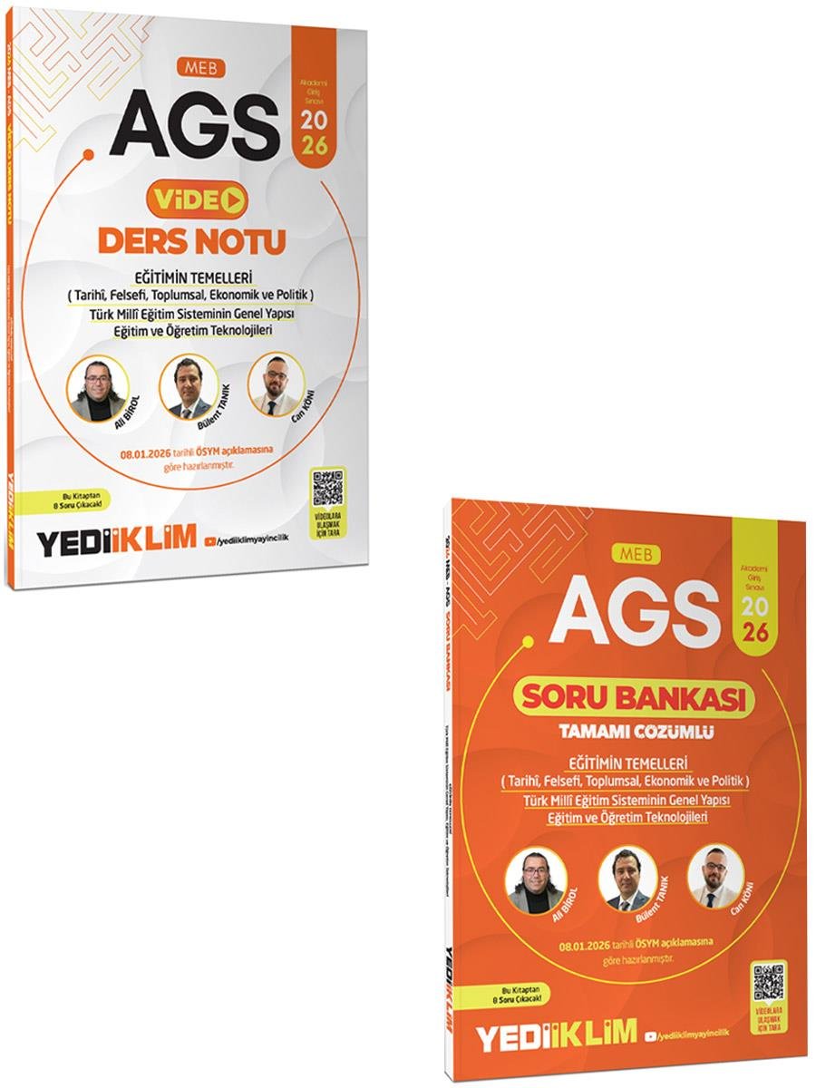 Yediiklim 2026 MEB AGS Eğitimin Temelleri Konu ve Soru Seti