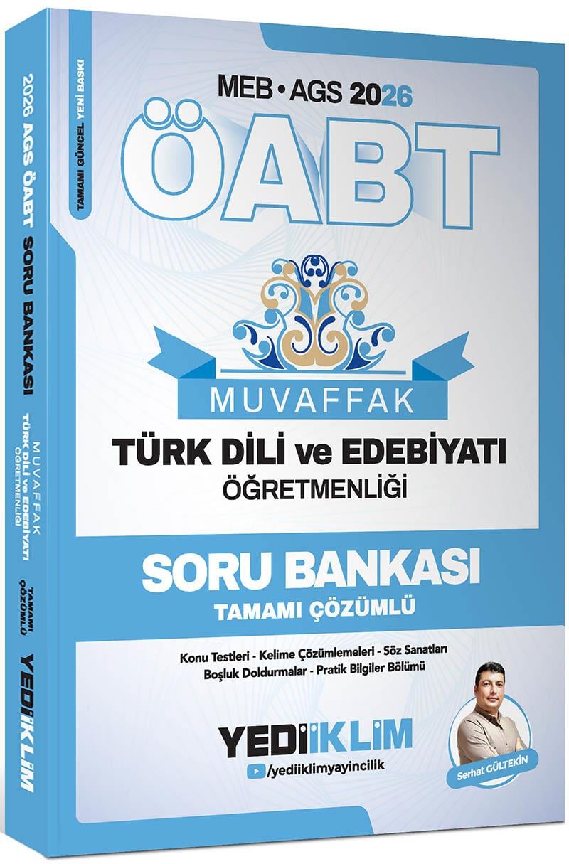 Yediiklim 2026 MEB AGS ÖABT Muvaffak Türk Dili Ve Edebiyatı Öğretmenliği Soru Bankası Tamamı Çözümlü
