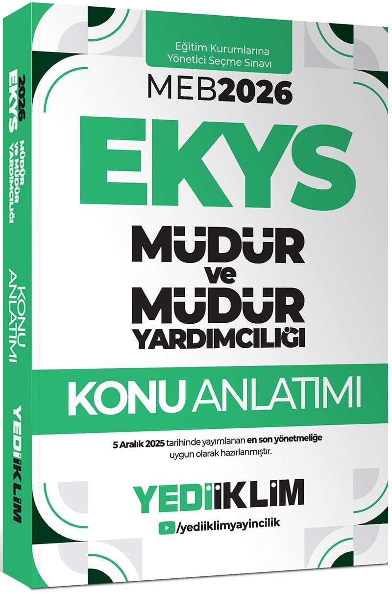 Yediiklim 2026 MEB EKYS Müdür Ve Müdür Yardımcılığı Konu Anlatımı