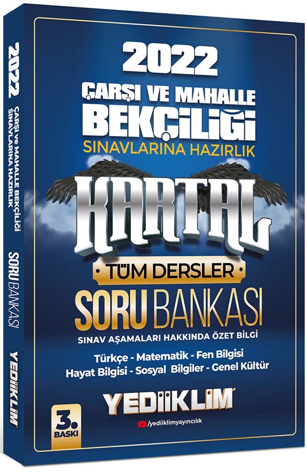 Yediiklim Yayınları 2022 Çarşı ve Mahalle Bekçiliği Sınavlarına Hazırlık Kartal Soru Bankası
