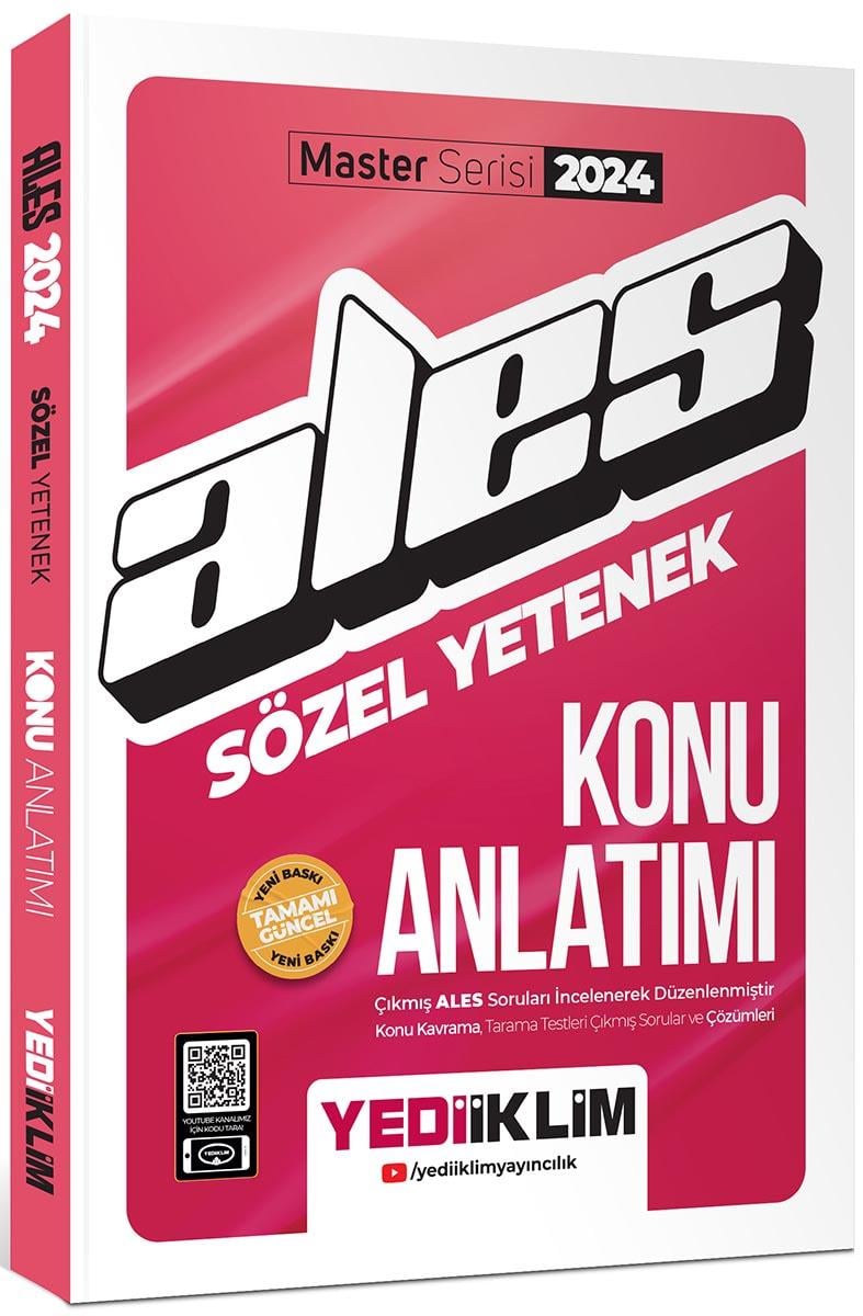 Yediiklim Yayınları 2024 Ales Sözel Yetenek Konu Anlatımı