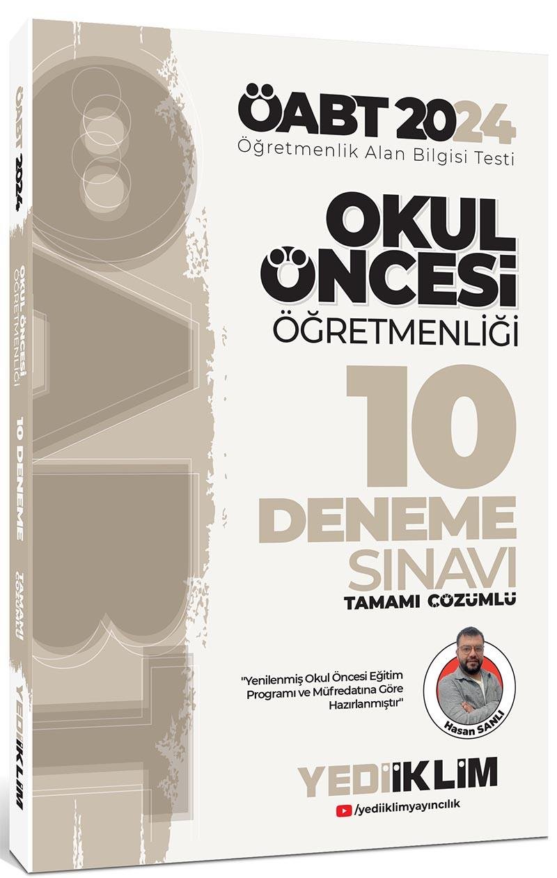 Yediiklim Yayınları 2024 ÖABT Okul Öncesi Öğretmenliği Tamamı Çözümlü 10 Deneme