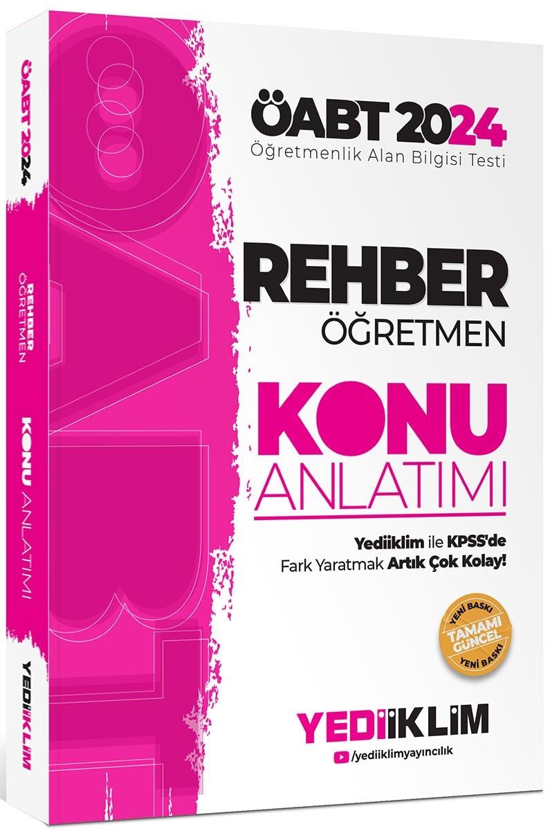 Yediiklim Yayınları 2024 ÖABT Rehberlik Konu Anlatımı