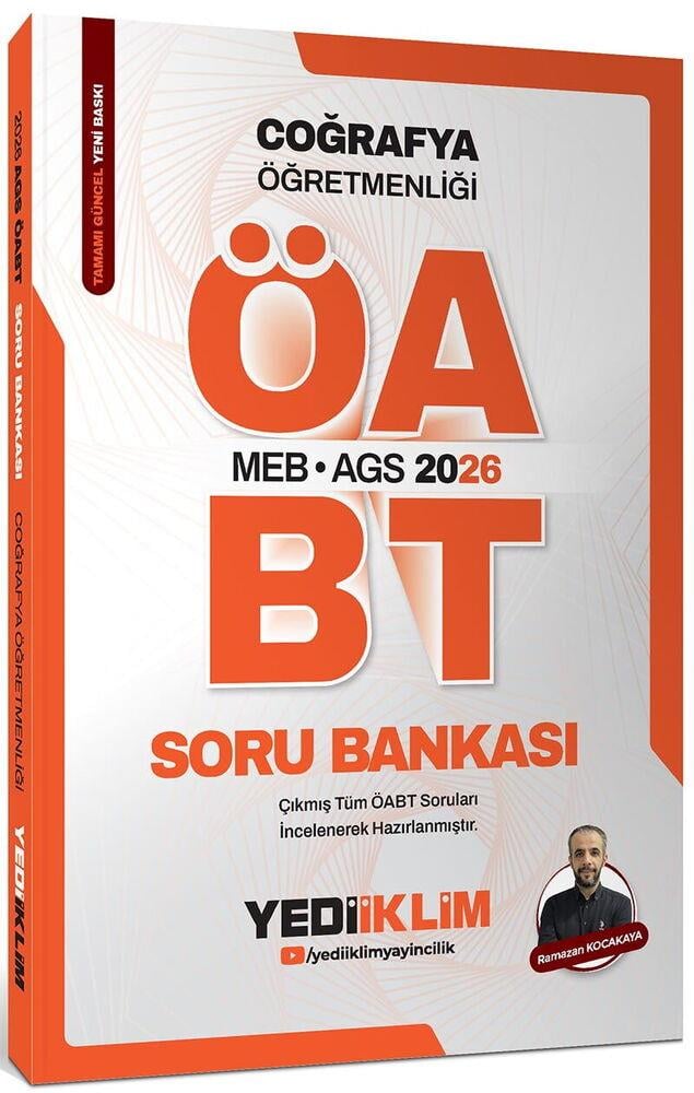 Yediiklim Yayınları 2025 MEB AGS ÖABT Coğrafya Öğretmenliği Konu+Soru+Deneme Seti