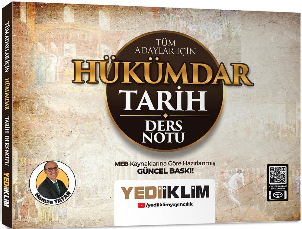 Yediiklim Yayınları 2025 Tüm Adaylar İçin Hükümdar Tarih Ders Notu