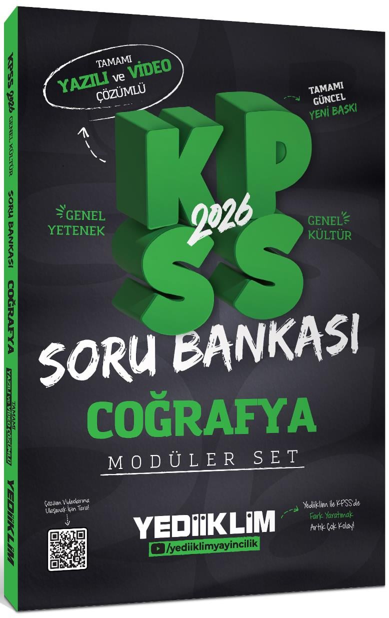 Yediiklim Yayınları 2026 KPSS GY-GK Tamamı Hem Yazılı Hem Video Çözümlü Modüler Set Soru Bankası (5 Kitap)
