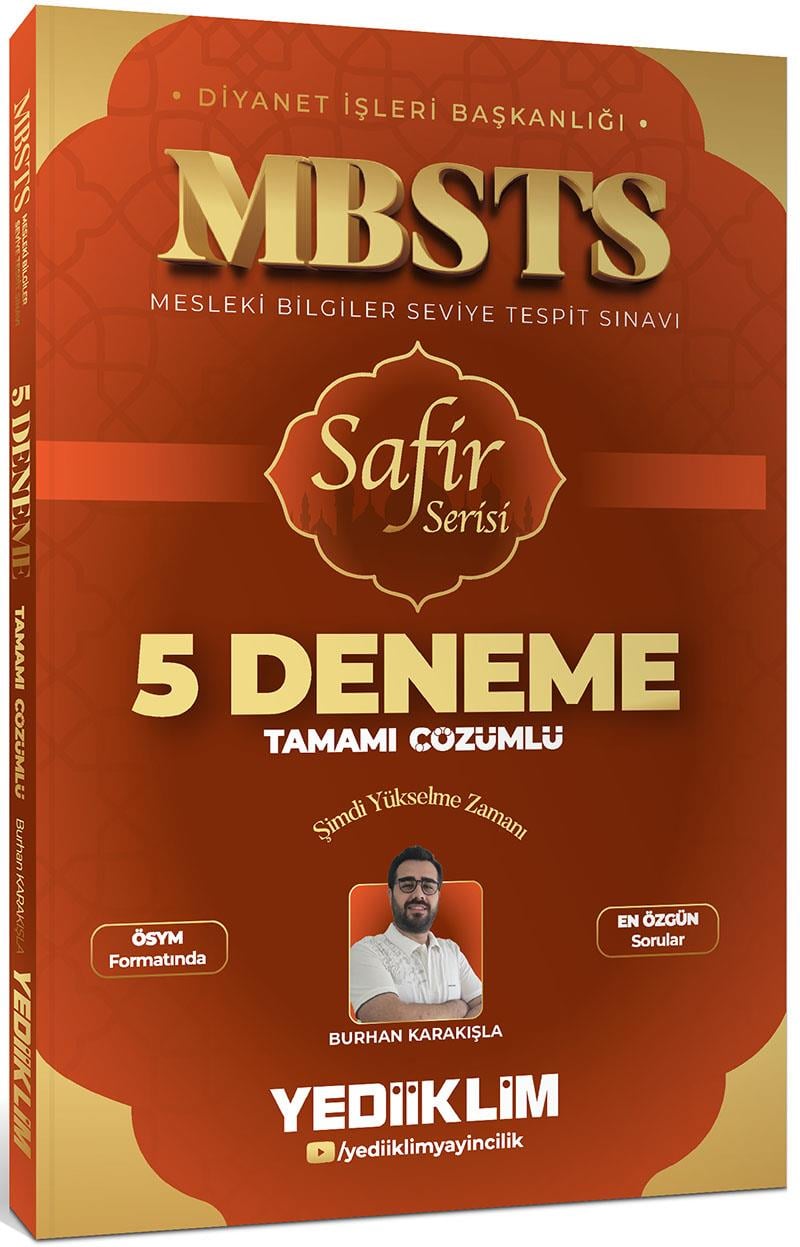Yediiklim Yayınları MBSTS Safir Serisi Tamamı Çözümlü 5 Deneme Sınavı
