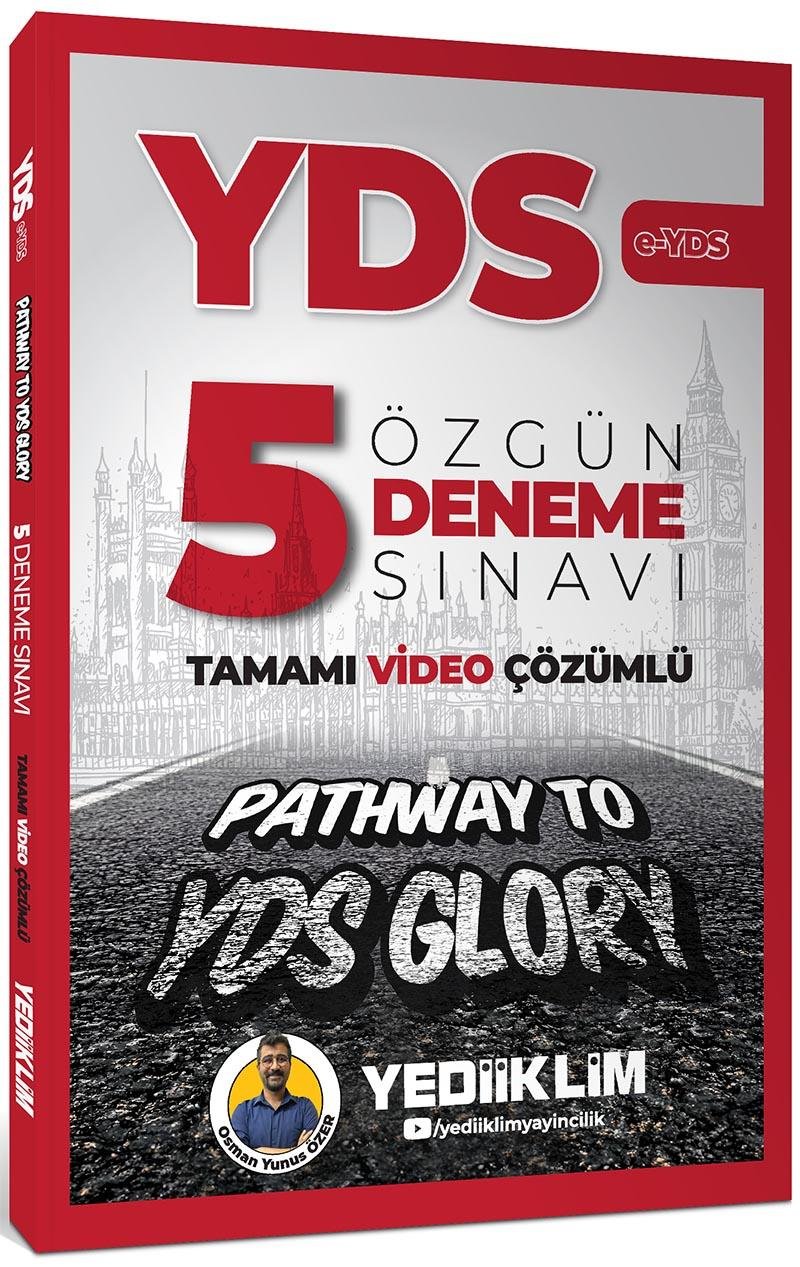 Yediiklim Yayınları YDS E-YDS Tamamı Video Çözümlü Özgün 5 Deneme Sınavı