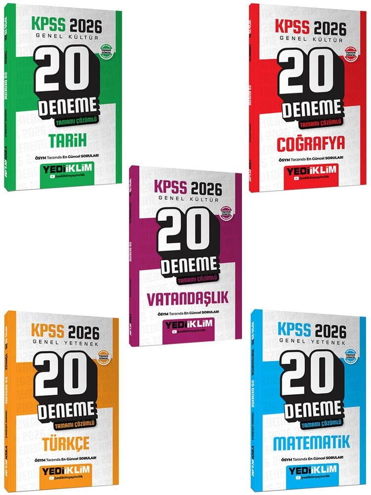 Yediklim 2026 KPSS Lisans Altın Soru Set 15 Kitap