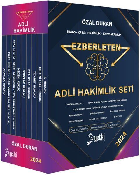 Yetki Yayınları Ezberleten Adli Hakimlik Seti