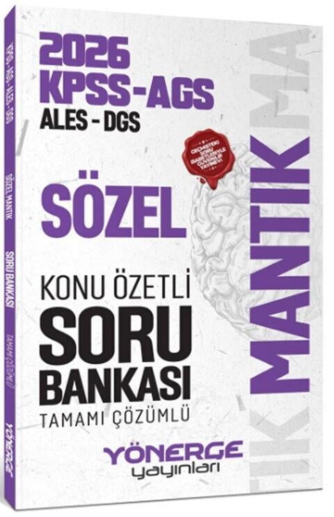 Yönerge 2026 KPSS MEB AGS ALES DGS Sözel Mantık Konu Özetli Soru Bankası