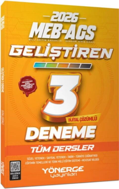 Yönerge Yayınları 2026 MEB AGS Tüm Dersler Geliştiren 3 Deneme Çözümlü