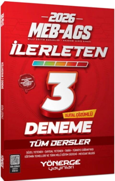 Yönerge Yayınları 2026 MEB AGS Tüm Dersler İlerleten 3 Deneme Çözümlü